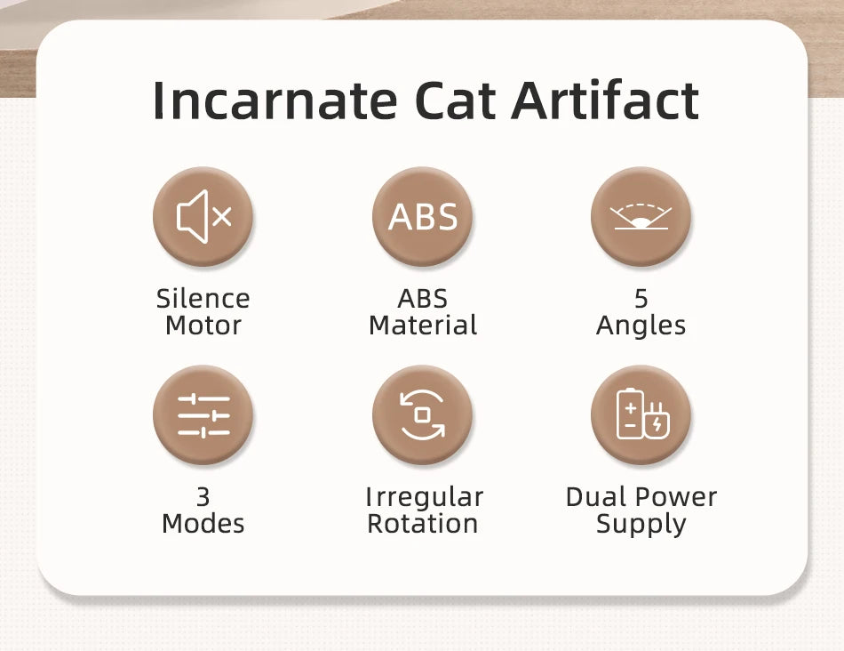 ROJECO Automatic Cat Laser Toy Interactive Intelligent Toys LED Motion Activate Pet Indoor Handheld Wireless Cat Toy Accessories