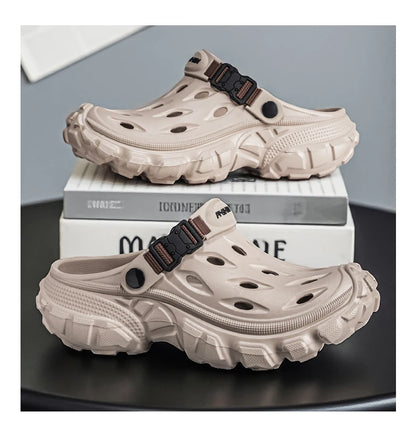 Summer Casual Sandals Men Outdoor Slippers Flat Mens Flip-flop Lightweight Beach Shoes Indoor Home Anti-slip Bathroom Slides