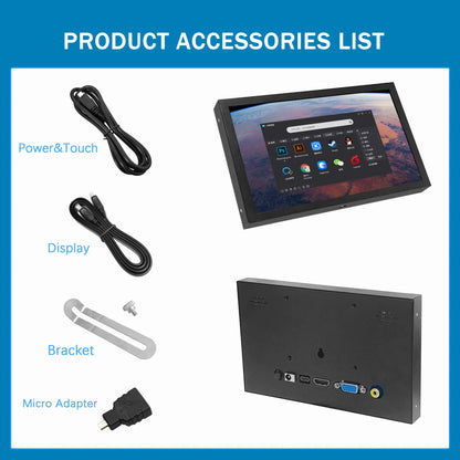 AV/DC/HD/VGA Multi Interface Display 7 Inch PC Second Screen Raspberry Pi Display for Pi3 Pi4 AIDA64 Switch