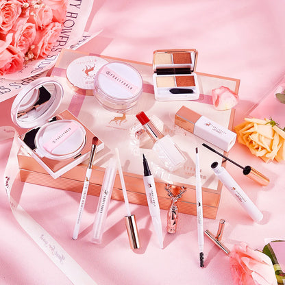 Makeup kit full professional Concealer Cushion BB Cream Lipstick Birthday Valentine's Day Gift Box Kit 10pcs