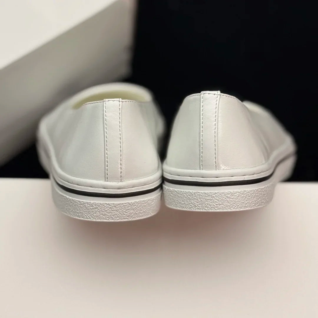 Luxury Brand Commuter Shoes Women's Slip-on Versatile Casual Shoes Casual Shoes Lambskin Material Stylish Casual Flat Shoes