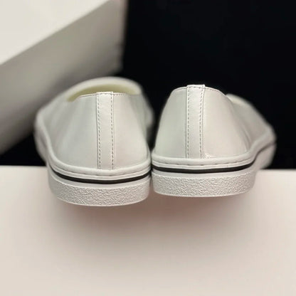 Luxury Brand Commuter Shoes Women's Slip-on Versatile Casual Shoes Casual Shoes Lambskin Material Stylish Casual Flat Shoes