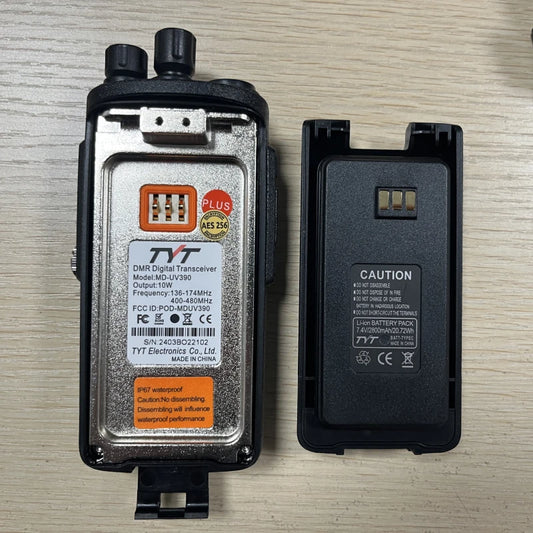 Tyt Dmr Md-Uv390Plus Digital Walkie Talkie Long Range 10W Vhf Uhf Sms Dual Band Waterproof Ham Radio Gps Aprs Aes256