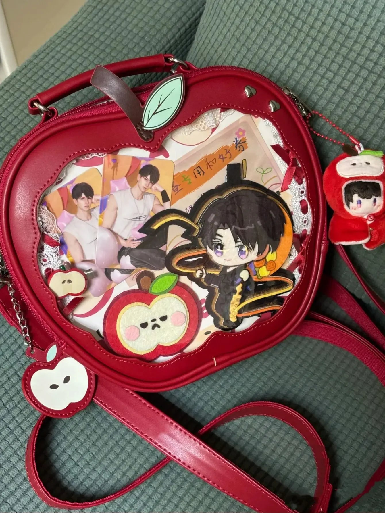 Kawaii Ita Backpack Creative Apple Women's Ita Bag Original Cute Five Pointed Star Street Fashion Harajuku Girl Crossbody Bags