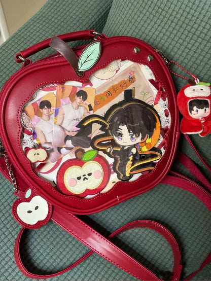 Kawaii Ita Backpack Creative Apple Women's Ita Bag Original Cute Five Pointed Star Street Fashion Harajuku Girl Crossbody Bags