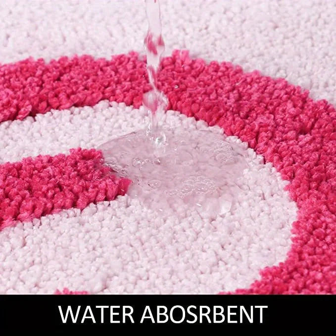 Get Naked Bath Mat Cute Bathroom Rugs Non Slip Microfiber Bath Rugs Funny Bathroom Decor for Apartment Pink Bath Mat for Bathtub