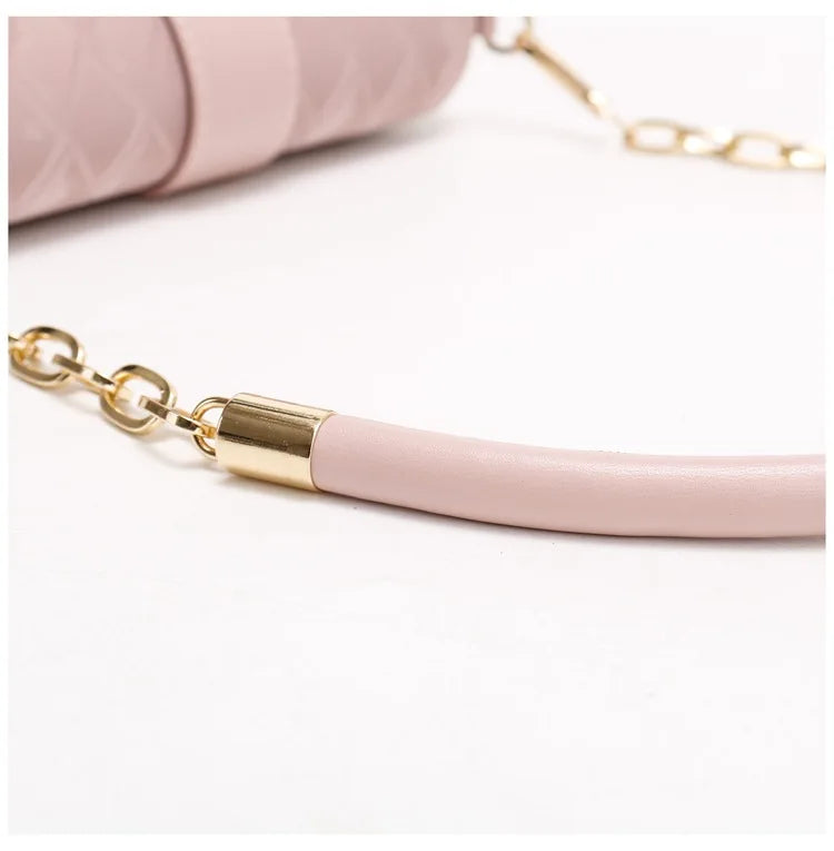 Sweet Pu Leather Women's Shoulder Bag Fashion Design Chain Ladies Underarm Bags Simple Square Female Handbags Crossbody Bag