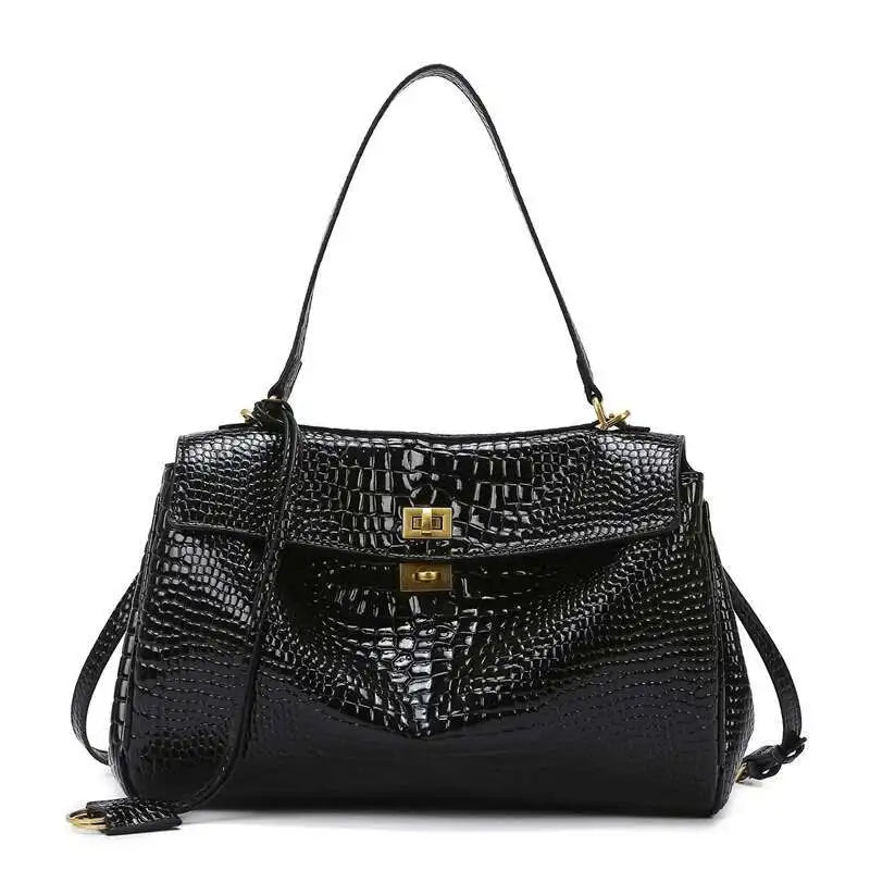 Luxury Fashion Leather Women's Tote Bag Lazy Bag Rodeo Briefcase Handbag Underarm Bags Large Capacity Crossbody Shoulder Bag