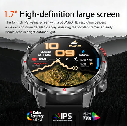 2026 T-Rex3 Ultra 1100mAh Battery Smart Watch GPS Track Compass IP69K Waterproof Sports tracker Outdoors Military Smartwatches