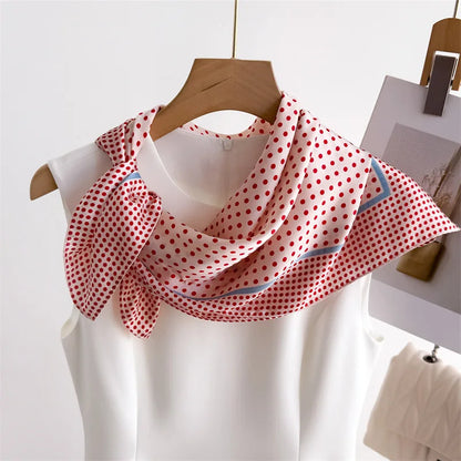 70*70cm Zebra Stripes Print Head Scarf for Women Silk Square Scarves Foulard Bandana Fashion Decorate Hijab Female Neckerchief