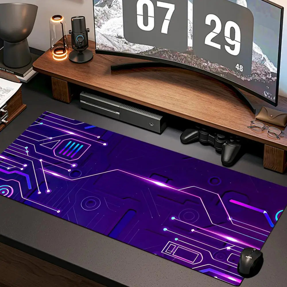 electronic panel Mouse Pad New Computer Home Mousepad XXL Desk Mats Natural Rubber Office Anti Slip Gaming Accessories pad