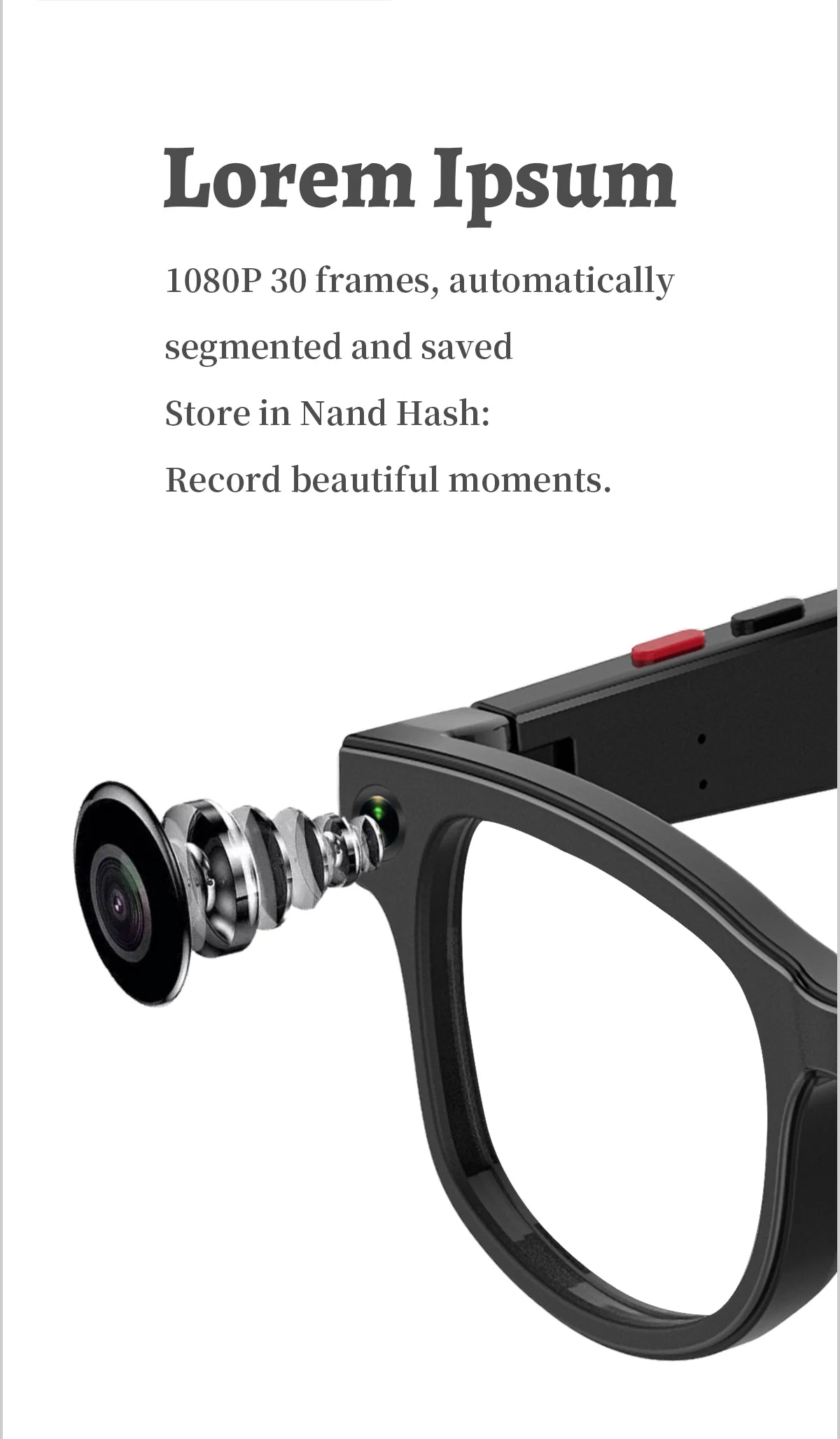 LIGE New Smart Glasses 500W Camera HD Video Recording Bluetooth Call Glasses AI Smart Translation Sunglasses WiFi Transmission