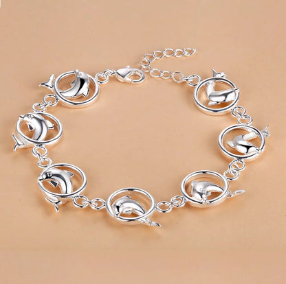 925 Sterling Silver Bracelet Heart High Quality Romance Chain For Woman Men Fashion Engagement Party Wedding Jewelry Gift
