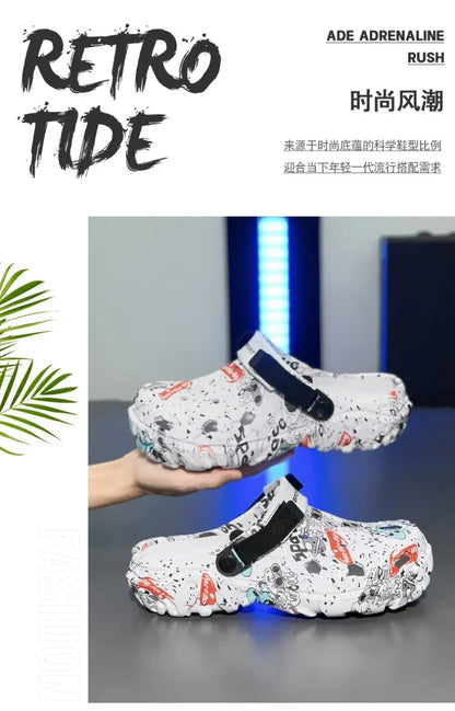 Plus Size 48 49 Men's Summer Clogs Sandals Eva Slippers Men Fashion New Flat Sandals Men Women Leisure Slides Men Casual Shoes