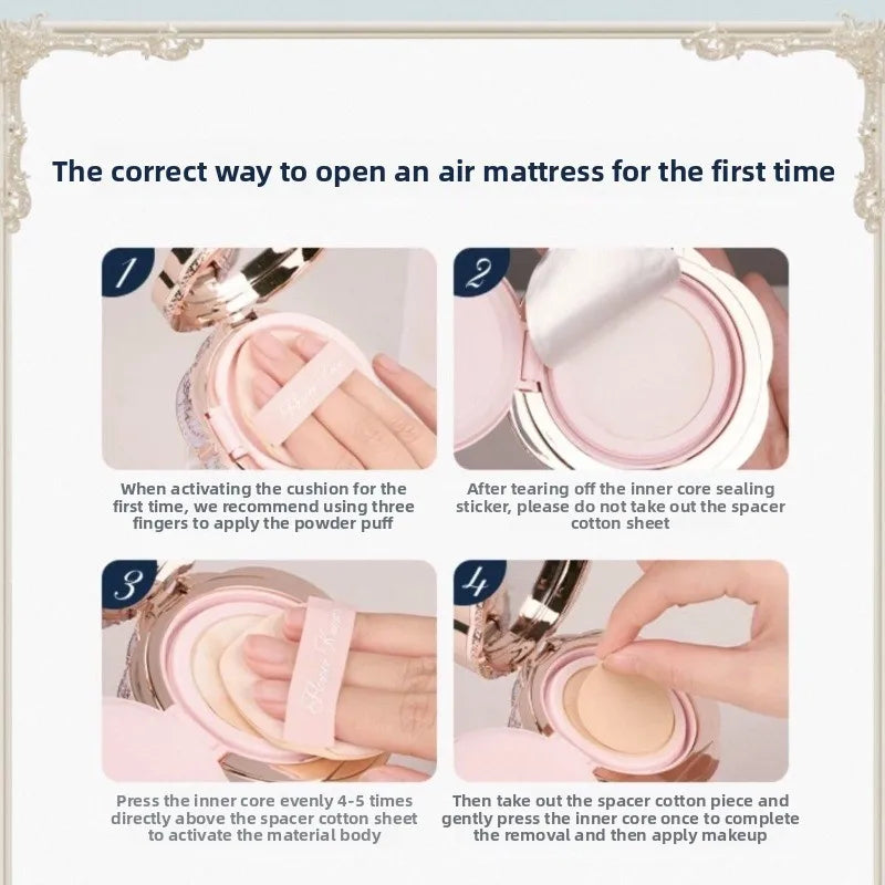 Flower Knows Bunny Garden Collection Cushion CC Cream Face Foundation Concealer Makeup Base Korean Long Lasting Fond De Teint