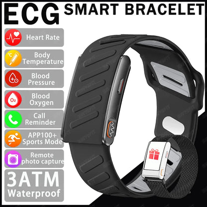 2026 new ECG fashionable screenless smart bracelet,health monitoring，multiple exercise modes, step counting, Valentine'sDay gift