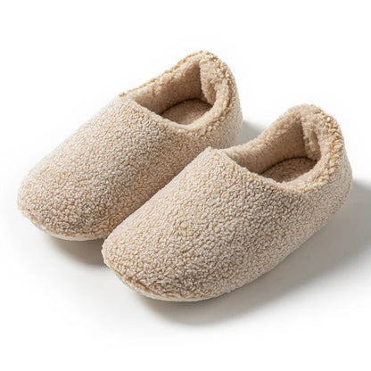 Casual Plush Women's Slippers Home Luxury Designer Woman Shoes Flat Winter Indoor Ankle Boots Trend Slides Elegant Footwear Soft
