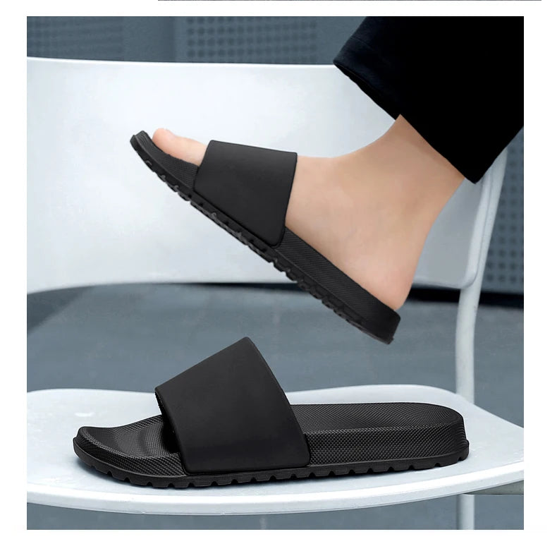 Summer Mens Breathable EVA Slides Men Beach Slippers Indoor House Home Slipper Soft Lightweight Slipers 46 47 48 New 2026