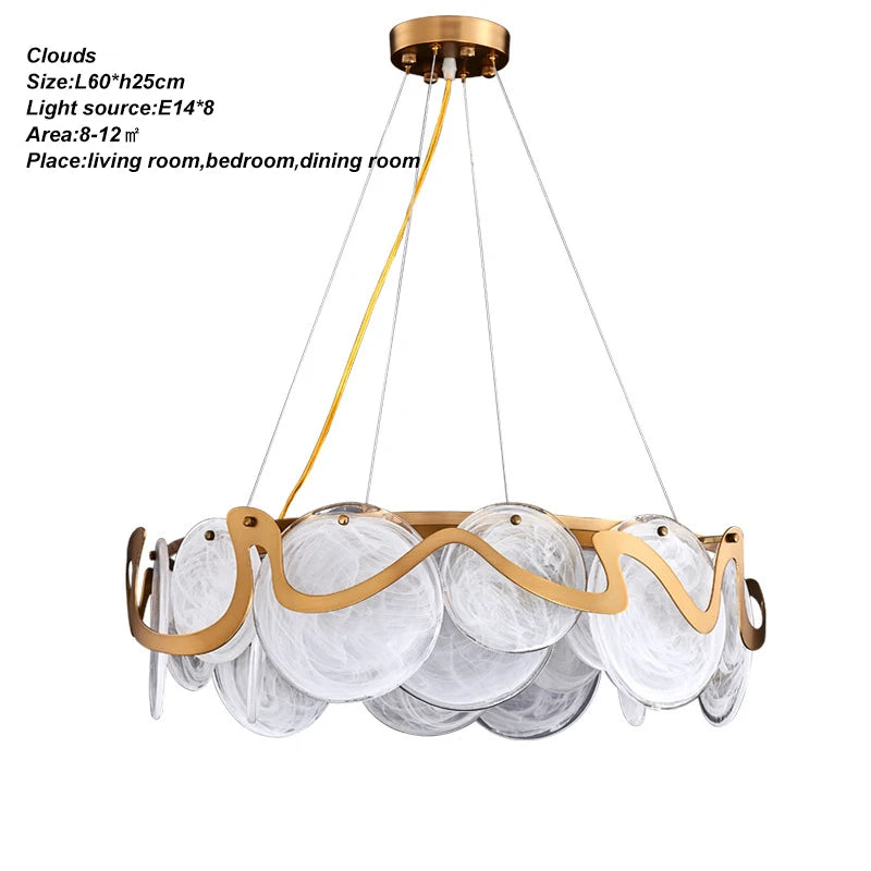 Modern Luxury Lustre Crystal Chandelier Living Room Ceiling Lights Dining Room LED Chandeliers Villa Gold Crystal Pendant Lamp