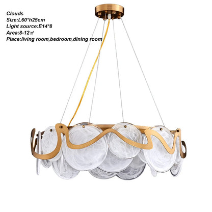 Modern Luxury Lustre Crystal Chandelier Living Room Ceiling Lights Dining Room LED Chandeliers Villa Gold Crystal Pendant Lamp