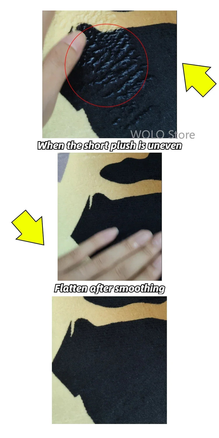 VIKAMA Interestingly Irregularly Shaped Door Mat, Soft Bedroom Bedside Rug, Cloakroom Entrance Carpet, Home Decoration