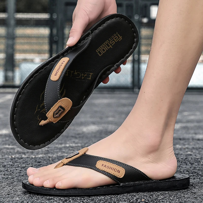 Hot-selling Summer Slippers for Men Soft Sole Slides New Arrival Male Flip Flops Leisure Walk Men's Casual Sandals New Half Drag