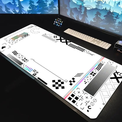 Geometry Pattern Mouse Pad Large Computer Office Table Mats Rubber Anti-slip Gaming Keyboard Mousepads Long Desk Pads 1000x500mm