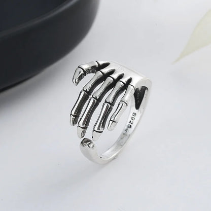 VENTFILLE 925 Sterling Silver Geometric Multilayer Round Bead Ring Female Fashion Punk Temperament Prevent Allergy Charm Jewelry
