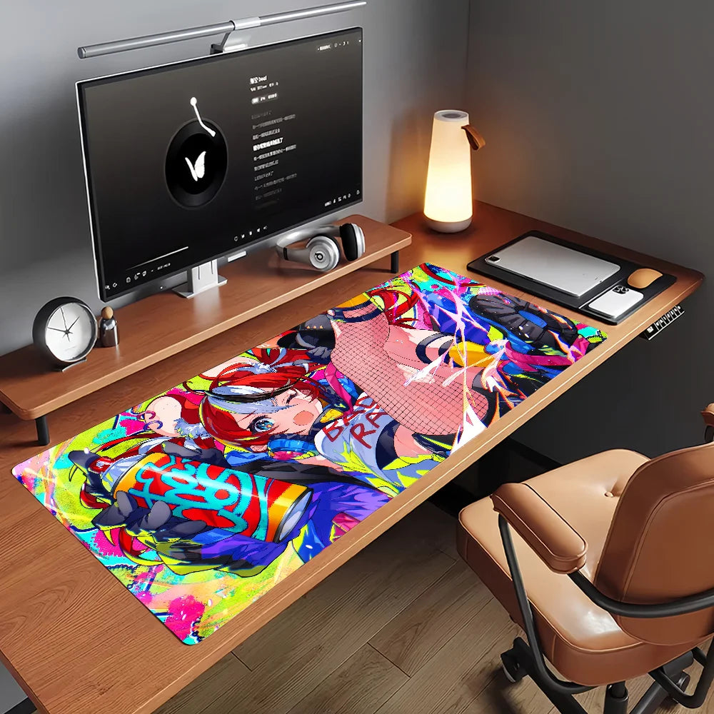 VTuber H-Hakos Baelz Mouse Pad Non-slip Rubber Gamer Balance Computer Mat Decoracion Deskmat Laptop Office Large