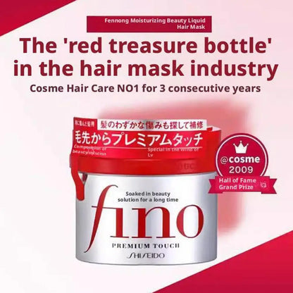 Fino Shampoo/Conditioner/Premium Touch Hair Mask, Repair Damaged Hair Oil Control Smooth Frizzy Hair for Silky, Voluminous Locks