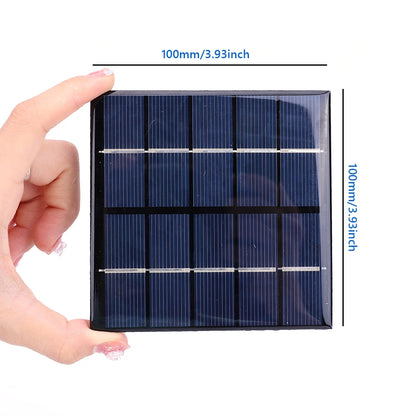 10W 5V Portable Solar Panel USB Battery Charger Solar Charging Panel Waterproof Phone Power Bank for Camping Backpacking Hiking