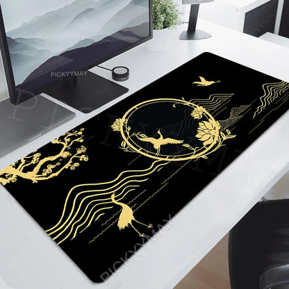Mouse Pads Chinese Style Art Table Mats Computer Mousepad Company Big Desk Pad 120x55cm Large Gamer Mousepads Mouse Mat