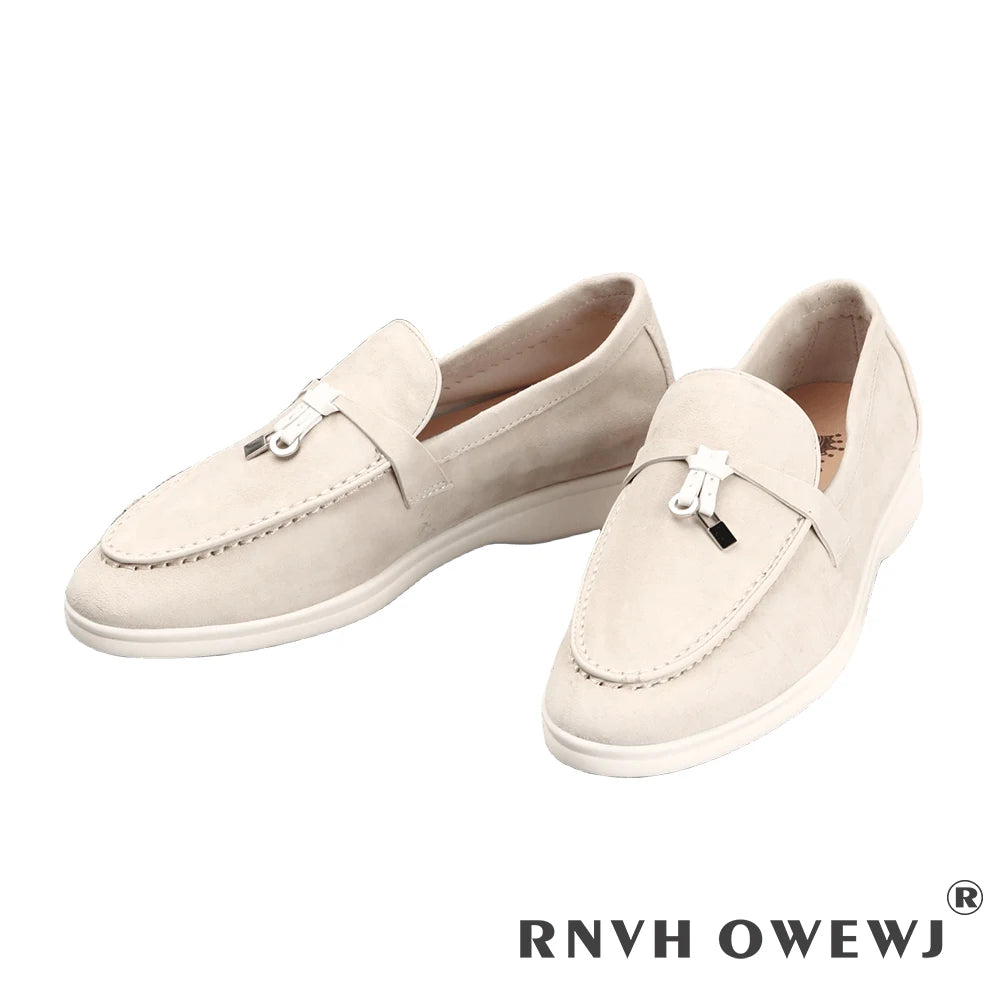 Not Logo Wholesale Women's Summer Round-Toe Rubber Stitching Adult Flats Sneakers