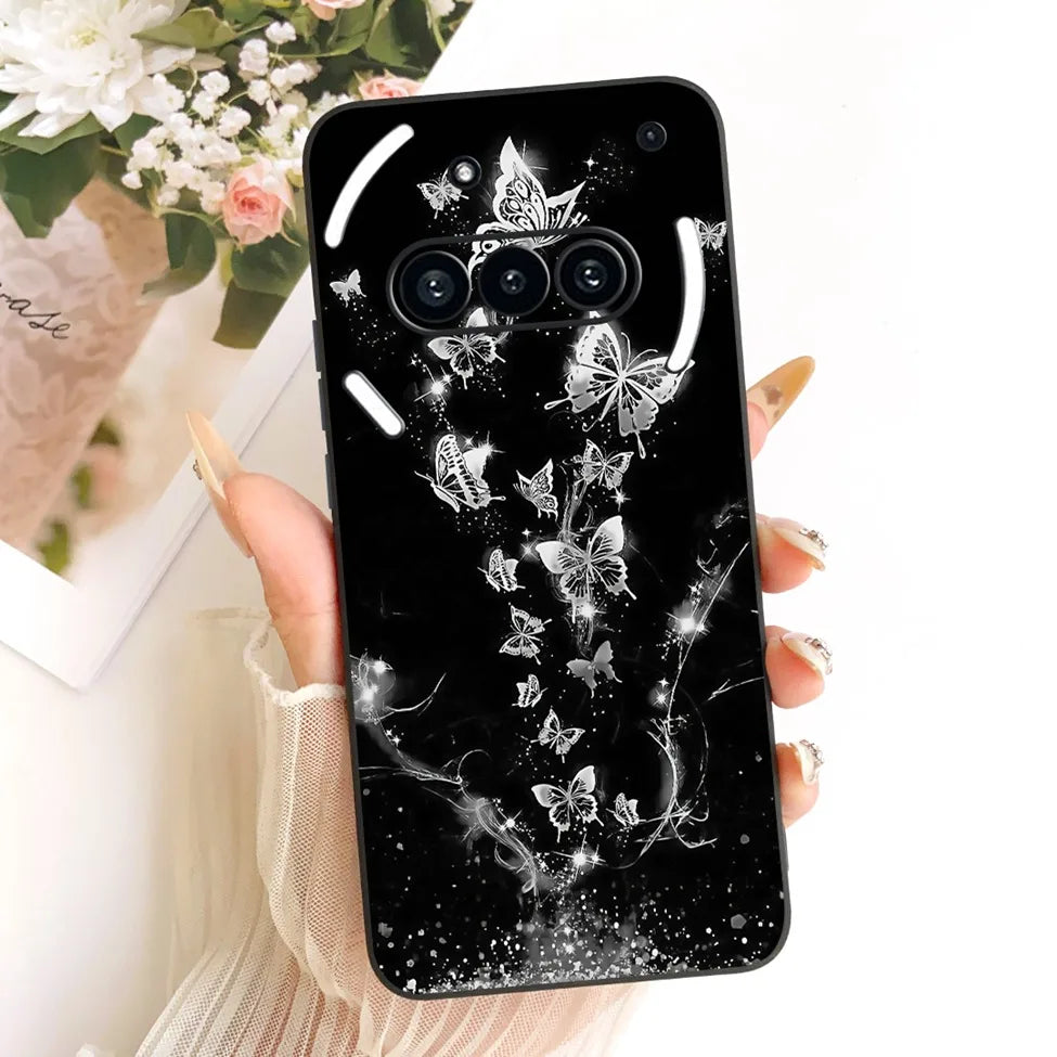 Casing For Nothing Phone (3a) A059 Cover For Nothing Phone 3a Case Silicone Cute Cat Fashion Butterfly Funny Painted