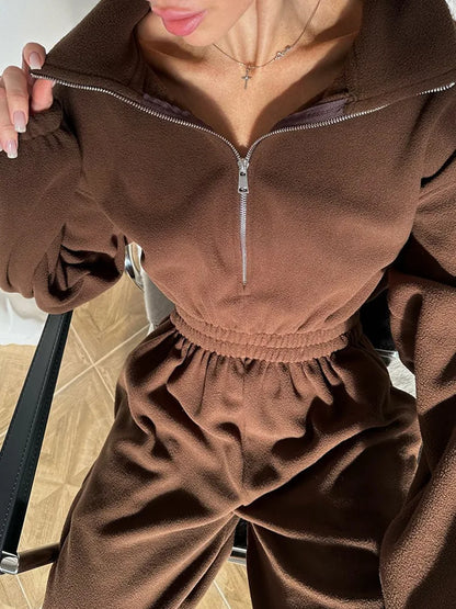Sports and Leisure Contrast Color Jumpsuit Fashion Trend Street Jumpsuit Women’s Suit New Women Clothing