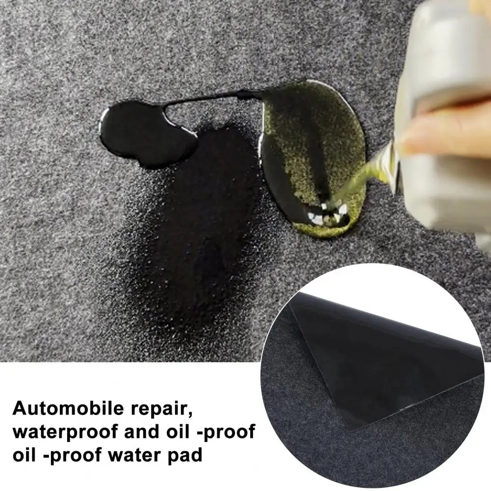 Rectangle Garage Floor Mat for Under Car Dark Grey Garage Flooring Rug Motorcycle Oil Spill Mat Absorbent Oil Garage Parking Mat