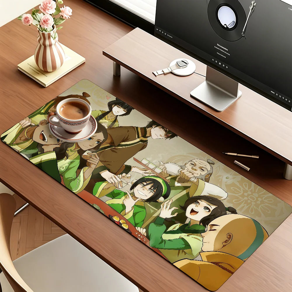 Cartoon A-Avatar adventure Mouse Pad Square Office Gaming Desk Mat Waterproof Non-Slip Rubber Decorative