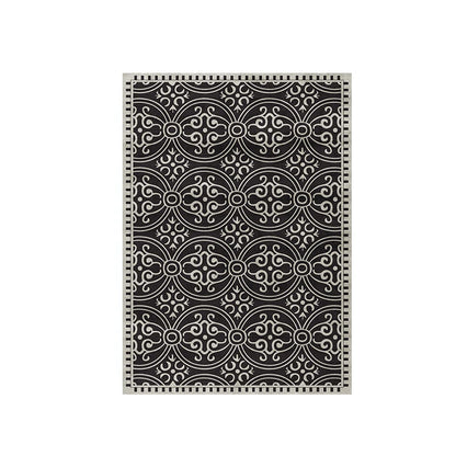 Light Luxury Black and White Striped Rug Modern Large Area Living Room Sofa Rugs Simple Bedroom Decor Carpet Home Room Carpets