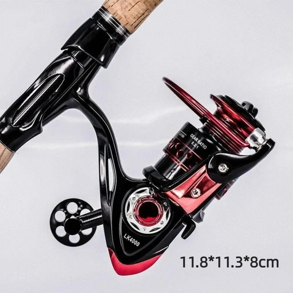 Durable Max Drag 12KG Fishing Reel 5.2:1 1000-7000 Spinning Reels Lightweight Low Noise Sea Fishing Tool Fishing Accessories