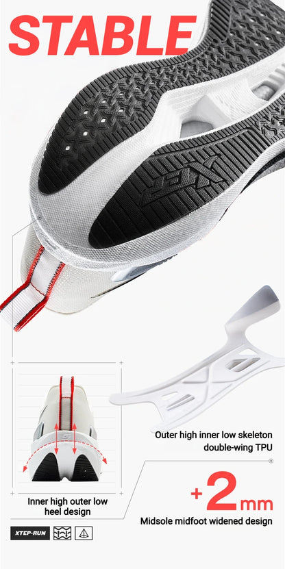 XTEP 2000km 5.0 Professional Marathon Running Shoes Cushioned Breathable Lightweight Youth Sports Shoes 874119110023