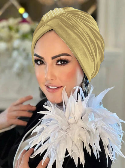 1PCS Thin Inner Hijab Women Rhinestone Instant Turban Threaded Texture Fabric Lightweight Breathable Comfortable Women Headscarf
