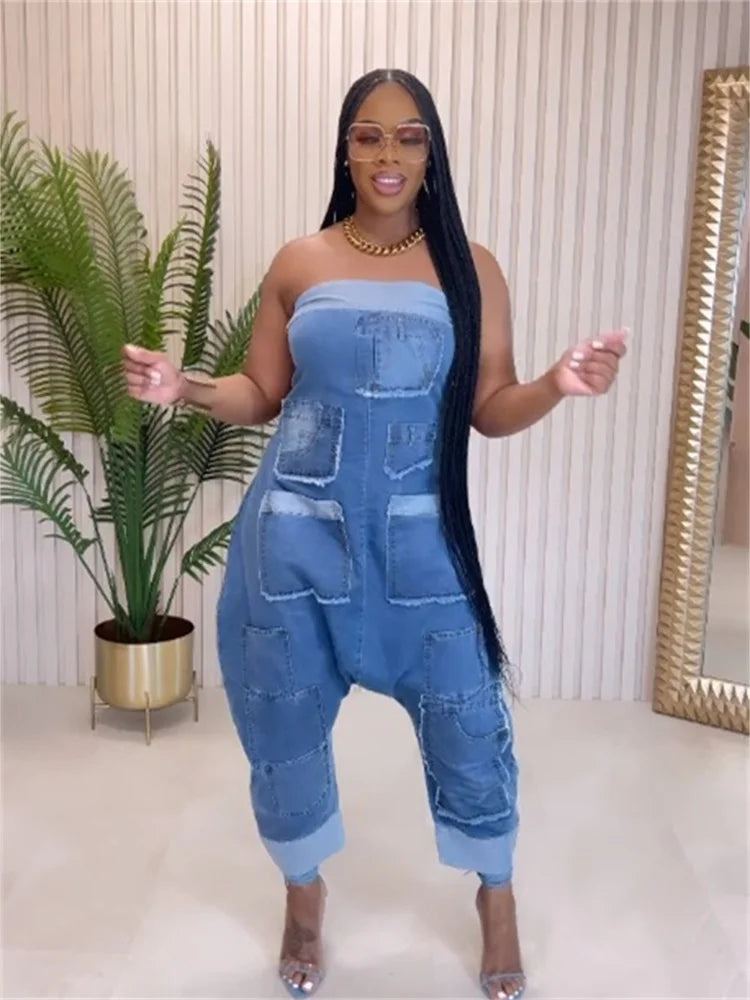 Wmstar Women's Jumpsuits One Piece Outfits Solid Casual Off Shoulder Summer Sexy Playsuits Overalls Wholesale Dropshipping 2024