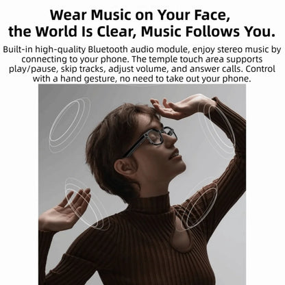 Real-time Translation AI Smart Glasses Anti-Blue Light Wearable Tech Smart Video Glasses Bluetooth Audio AI Voice