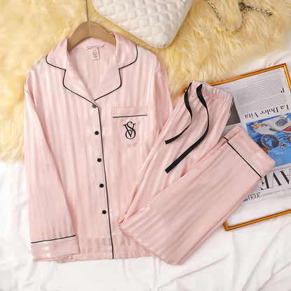 Victoria's Secret Suit Womens Silk Satin Pajamas Set Short Sleeve Shorts Sleepwear Loungewear Soft Breathable Button Down Pyjama
