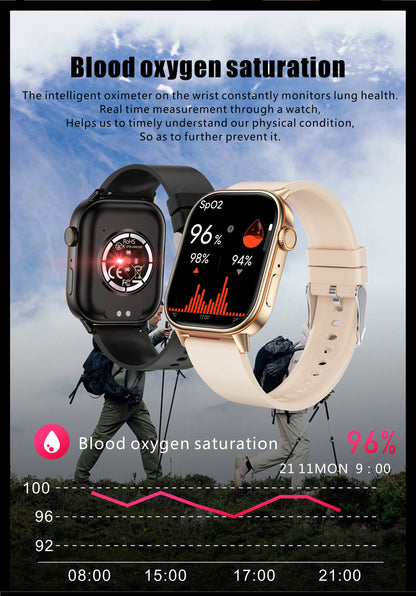 LIGE 2026 For Android IOS GPS Smart Watch Women 2.01" HD Screen Heart Rate Bluetooth Call Compass IP68 Waterproof Men Smartwatch