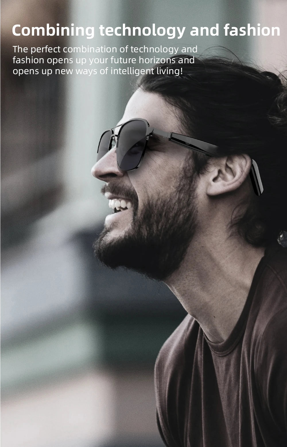 New SG-11 Smart Wireless Bluetooth Glasses to Listen to Music to Answer the Phone Men and Women Fashion Anti-Blue Light Glasses