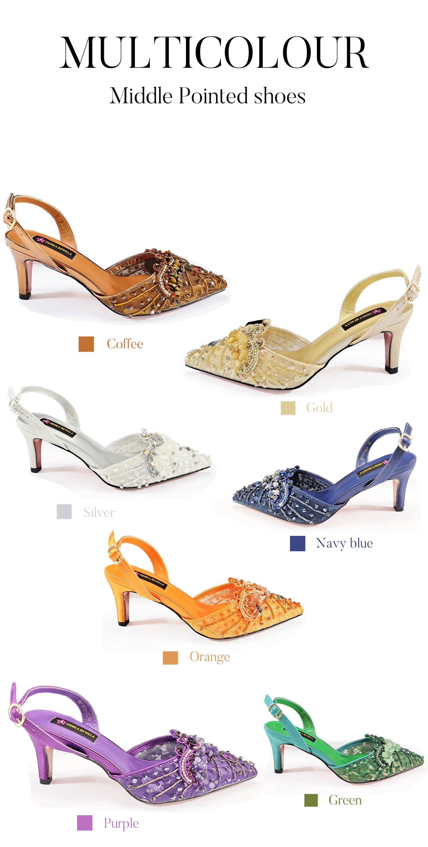 Queena Yan New Arrival Purple Color Rhinestone Decoration Design Party Wedding Lady Pointed Toe High Heels and Bag Set