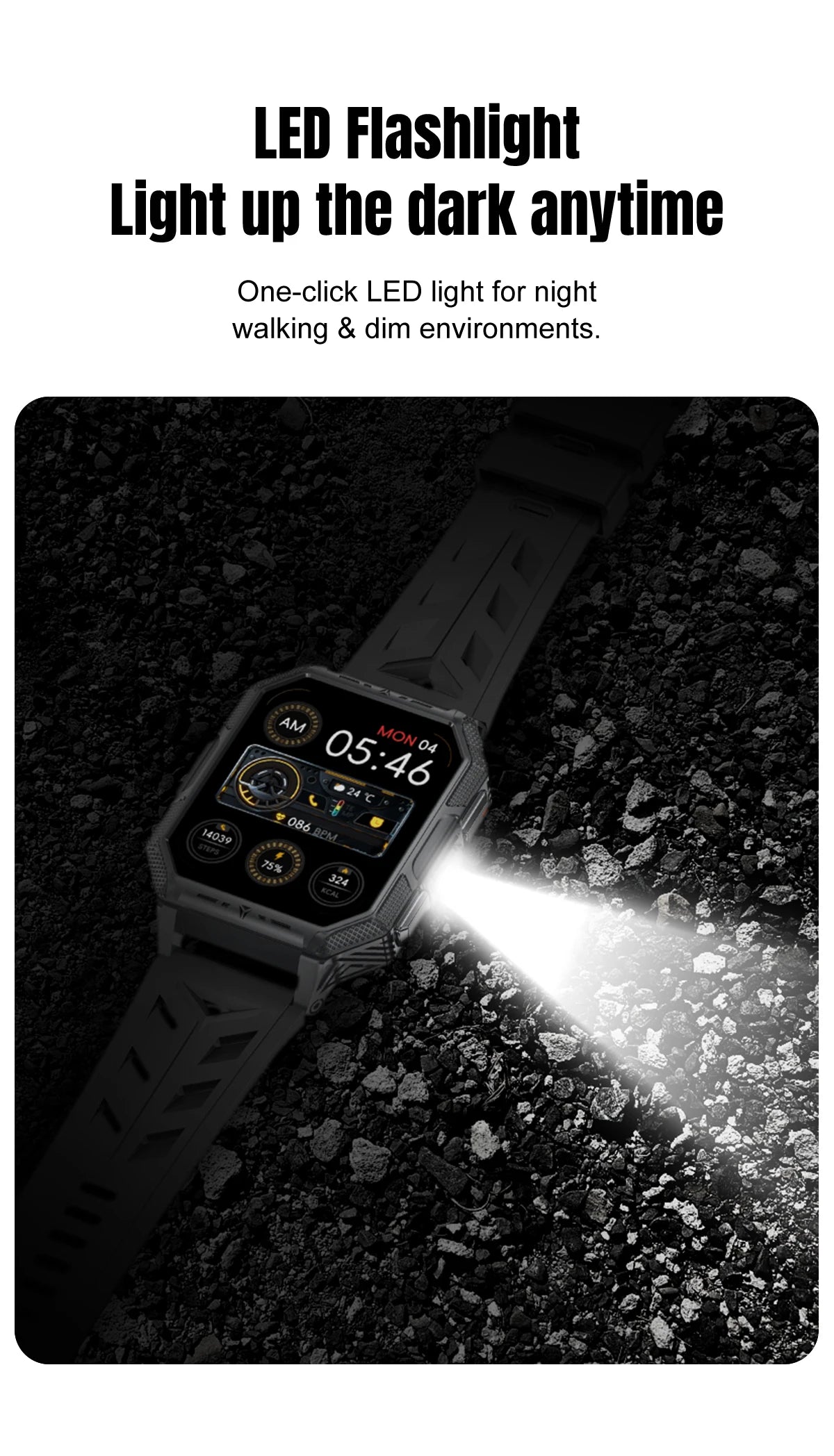 2026 newhigh-endoutdoorhikingadventuresmartwatch,1400mAh large battery,wirelesscommunication,voiceassistant,heartrate monitoring