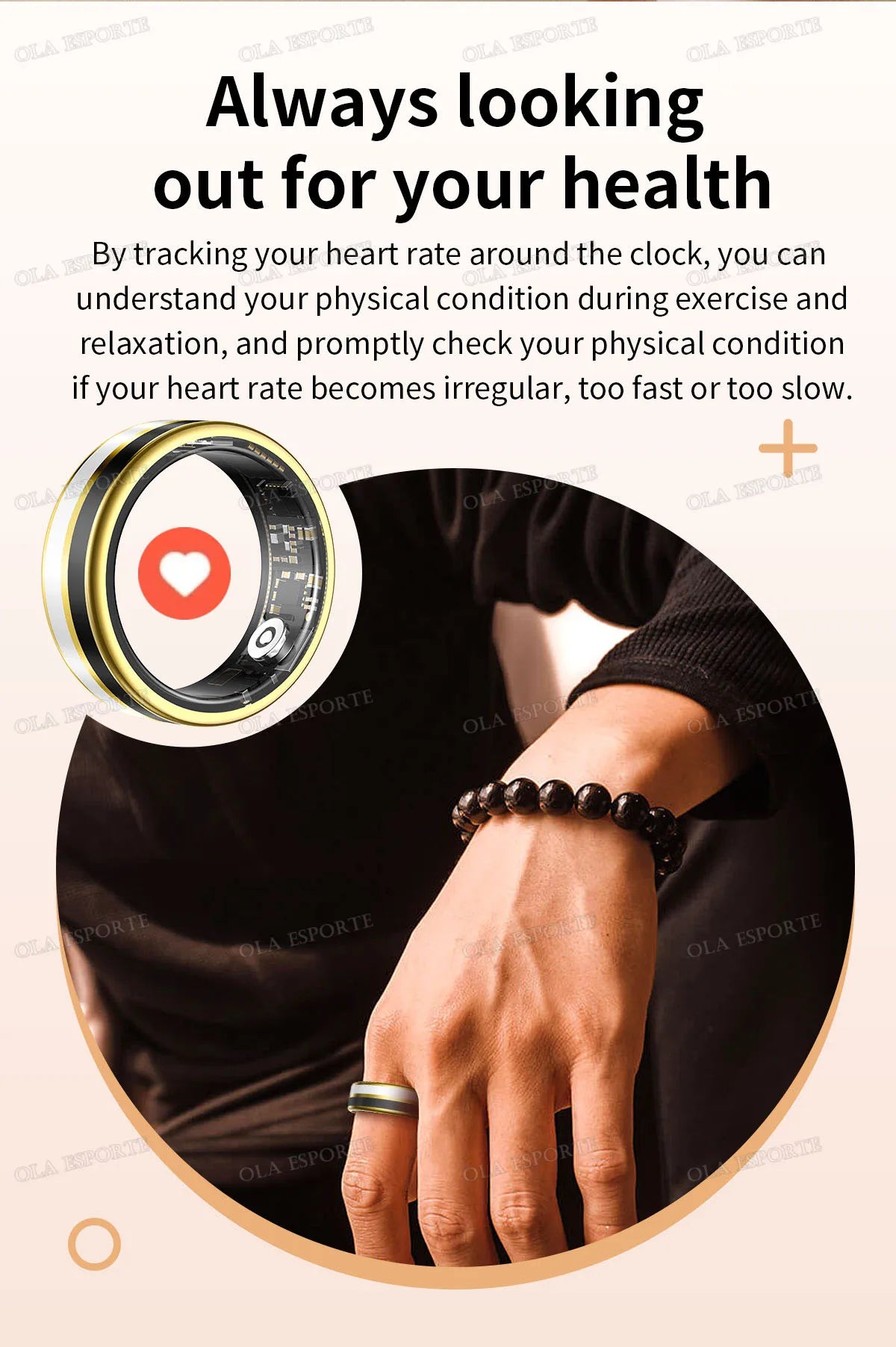 2026 Smart Ring Blood Oxygen Heart Rate Sleep Monitoring Smart Ring IP68 & 5ATM Waterproof Multi-sport Modes Smartring Man Women