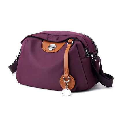 Fashion Nylon Shoulder Bags For Women Waterproof Shell Crossbody Bag Fashion Solid Color Messenger Handbags Shopping Purse